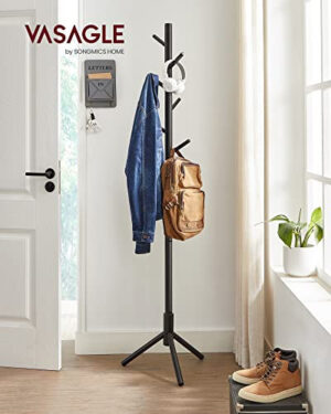 Cuier tip pom Model Sawyer, Negru, 47x47x175 cm Cuier tip pom Model Sawyer, Negru, 47x47x175 cm