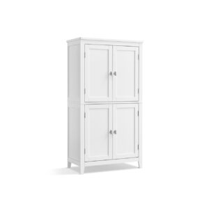 Dulap baie Vasagle Alb 60x30x110 cm Dulap baie Vasagle Alb 60x30x110 cm