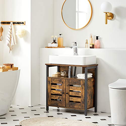 Dulap de depozitare pentru lavoar, Vasagle, Negru , 60x30x60 cm Dulap de depozitare pentru lavoar, Vasagle, Negru , 60x30x60 cm