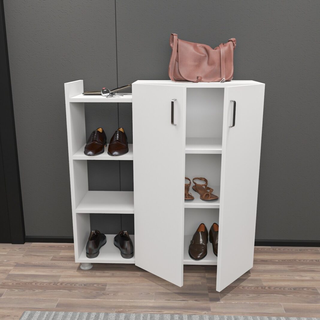 Dulap de pantofi Asus Alb 90x95x29.6 cm Dulap de pantofi Asus Alb 90x95x29.6 cm