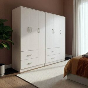 Dulap haine Lego, alb, 180x42x180 cm Dulap haine Lego, alb, 180x42x180 cm
