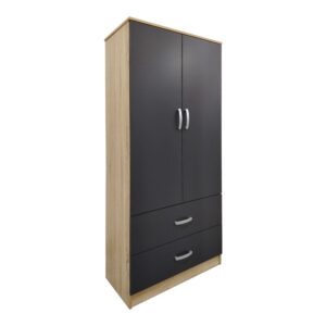 Dulap haine Lego, stejar sonoma/intunecat, 80x42x180 cm Dulap haine Lego, stejar sonoma/intunecat, 80x42x180 cm