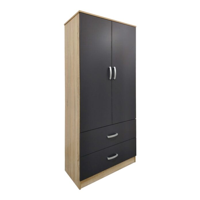 Dulap haine Lego, stejar sonoma/intunecat, 80x42x180 cm Dulap haine Lego, stejar sonoma/intunecat, 80x42x180 cm