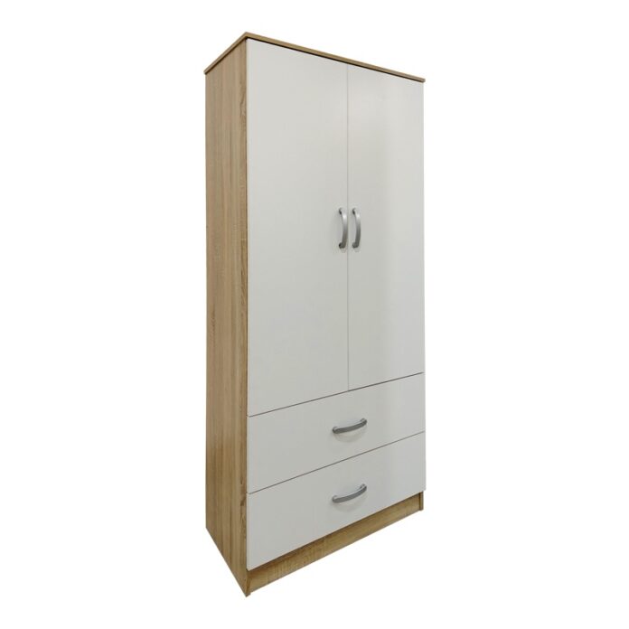 Dulap haine Lego V1, stejar sonoma/alb, 80x42x180 cm Dulap haine Lego V1, stejar sonoma/alb, 80x42x180 cm