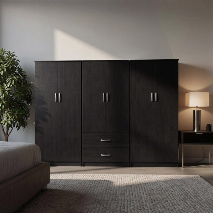 Dulap haine Lego V2, wenge, 240x42x180 cm Dulap haine Lego V2, wenge, 240x42x180 cm