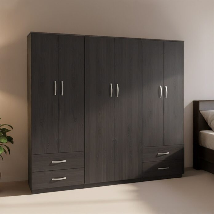 Dulap haine Lego V4, wenge, 240x42x180 cm Dulap haine Lego V4, wenge, 240x42x180 cm
