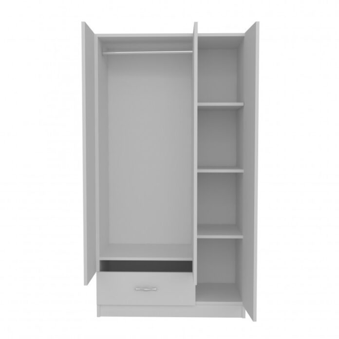 Dulap haine Model Gabi, Alb, 90x40x170 cm Dulap haine Model Gabi, Alb, 90x40x170 cm