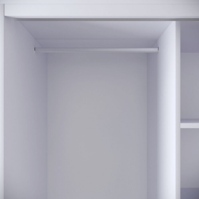 Dulap haine Model Martin, Alb, 126x50x200 cm Dulap haine Model Martin, Alb, 126x50x200 cm