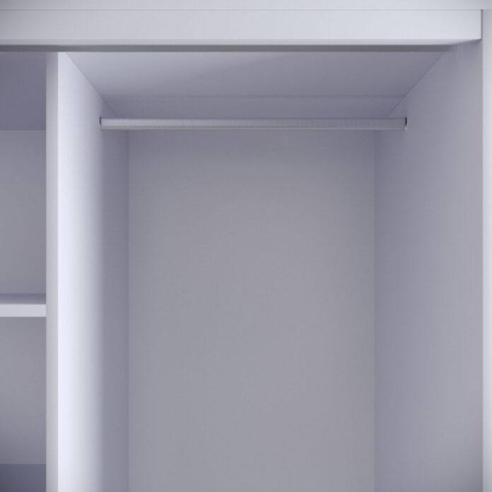 Dulap haine Model Martin, Alb, 150x57x200 cm Dulap haine Model Martin, Alb, 150x57x200 cm