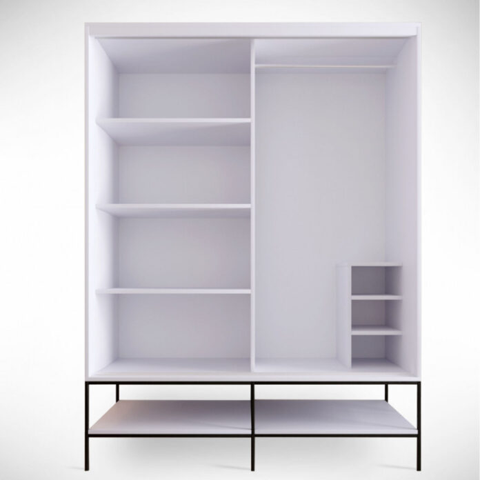 Dulap haine Model Martin, Alb, 150x57x200 cm Dulap haine Model Martin, Alb, 150x57x200 cm