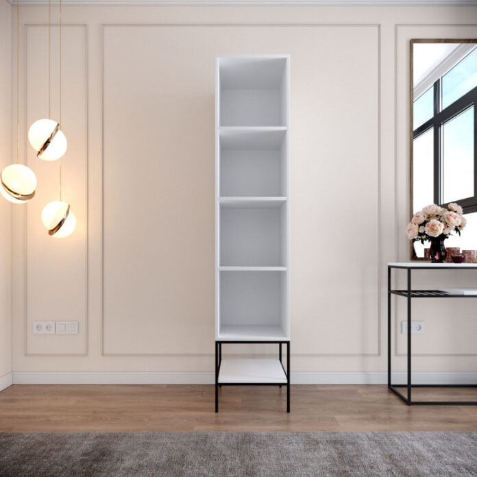 Dulap haine Model Martin, Alb, 42x50x200 cm Dulap haine Model Martin, Alb, 42x50x200 cm