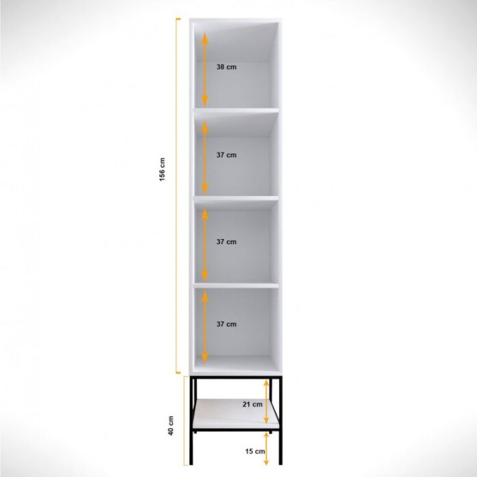 Dulap haine Model Martin, Alb, 42x50x200 cm Dulap haine Model Martin, Alb, 42x50x200 cm