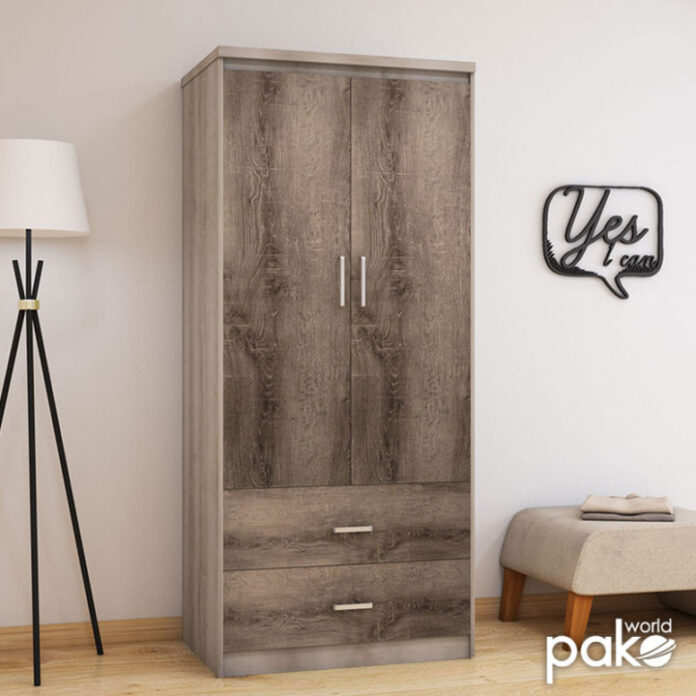 Dulap haine Model Olympus, Stejar/Bej, 81x57x183 cm Dulap haine Model Olympus, Stejar/Bej, 81x57x183 cm