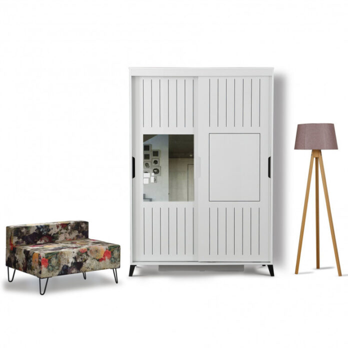 Dulap haine Model Pacific, Alb, 120x60x216 cm Dulap haine Model Pacific, Alb, 120x60x216 cm