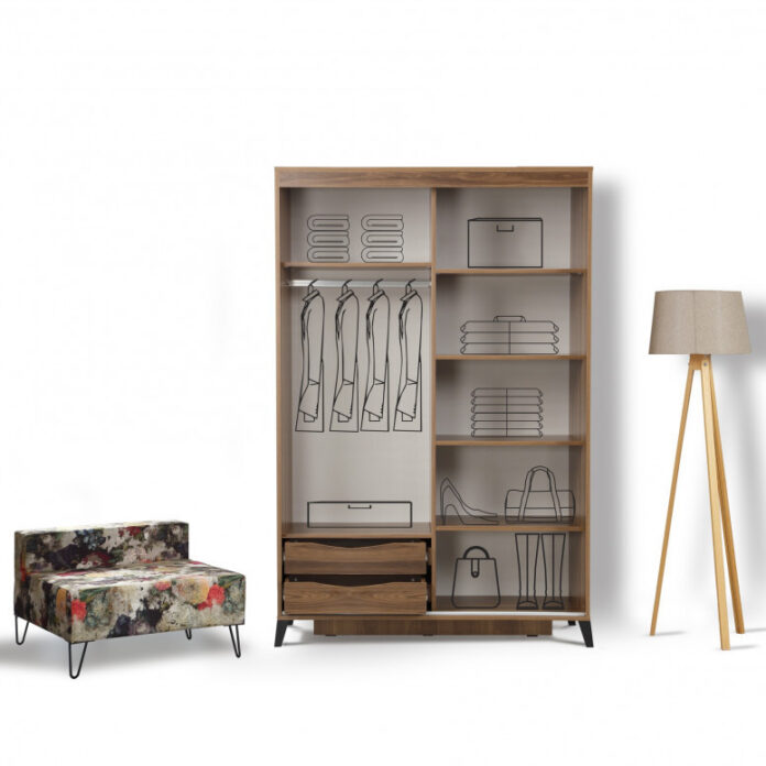 Dulap haine Model Pacific, Nuc, 140x60x216 cm Dulap haine Model Pacific, Nuc, 140x60x216 cm