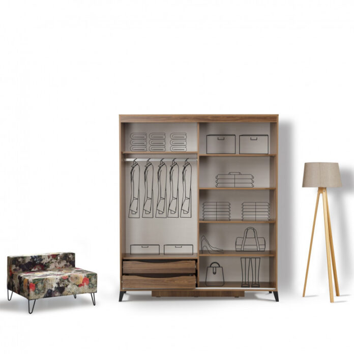 Dulap haine Model Pacific, Nuc, 150x60x216 cm Dulap haine Model Pacific, Nuc, 150x60x216 cm
