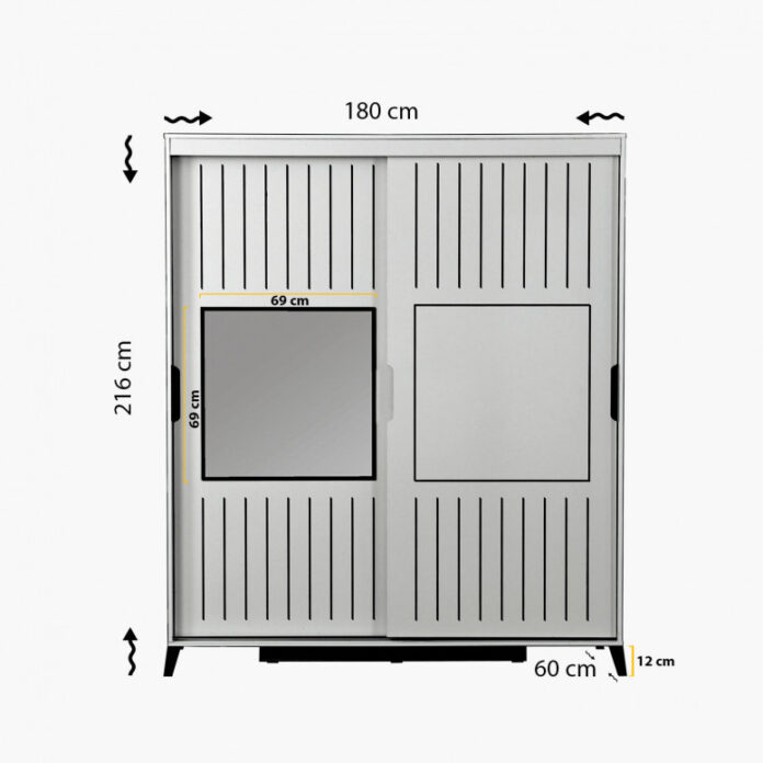 Dulap haine Model Pacific, Nuc, 180x60x216 cm Dulap haine Model Pacific, Nuc, 180x60x216 cm