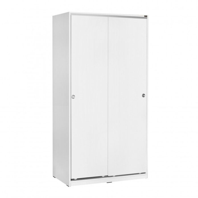 Dulap haine Model SWD-402-BB-2, Alb, 94x52x182 cm