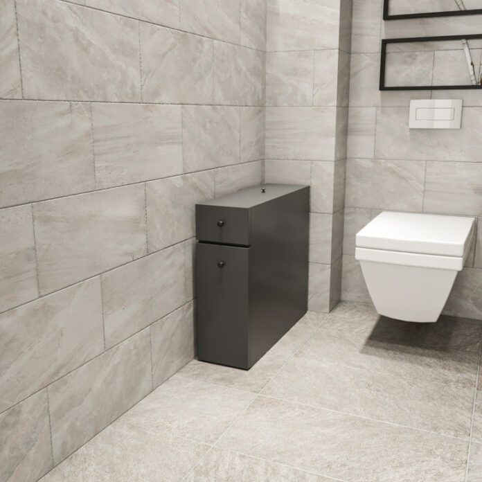 Dulap multifunctional Model Calencia, Antracit, 19x60x55 cm