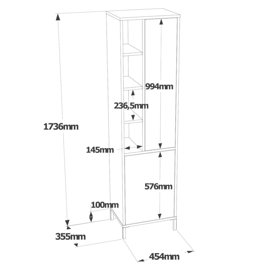 Dulap multifuncțional Model Vı2, Alb Dulap multifuncțional Model Vı2, Alb