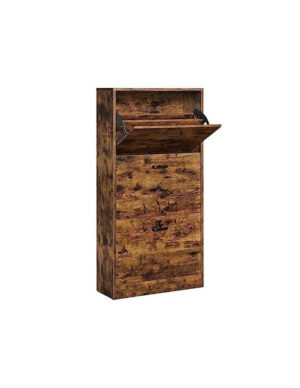 Dulap Pantofi Model Caden, Maro rustic , 60x24x120 cm Dulap Pantofi Model Caden, Maro rustic , 60x24x120 cm