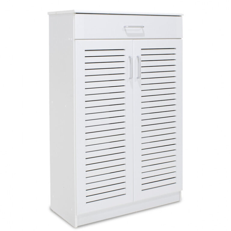 Dulap Pantofi Model Lilith, Alb, 80x37x123 cm
