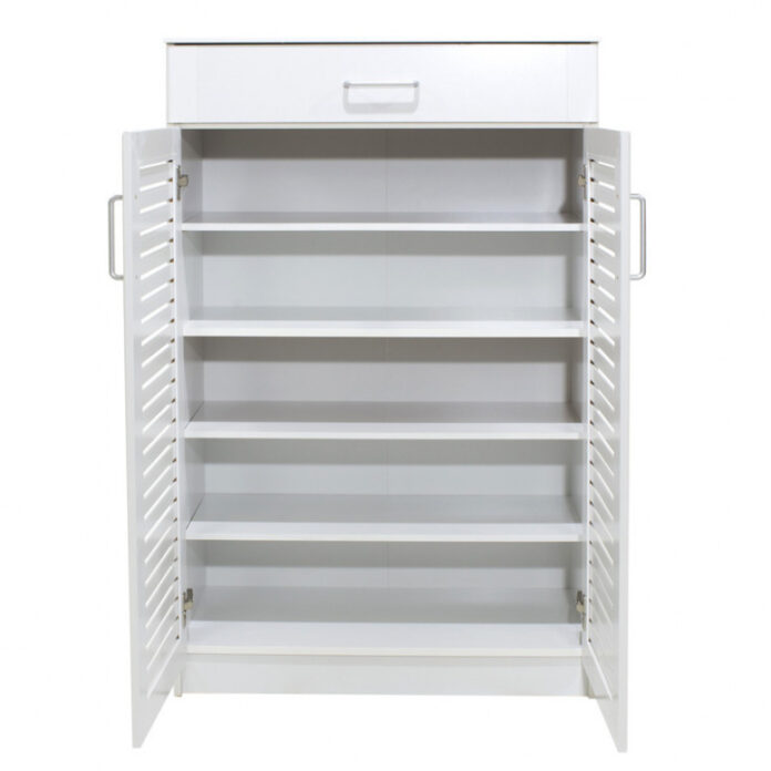 Dulap Pantofi Model Lilith, Alb, 80x37x123 cm Dulap Pantofi Model Lilith, Alb, 80x37x123 cm