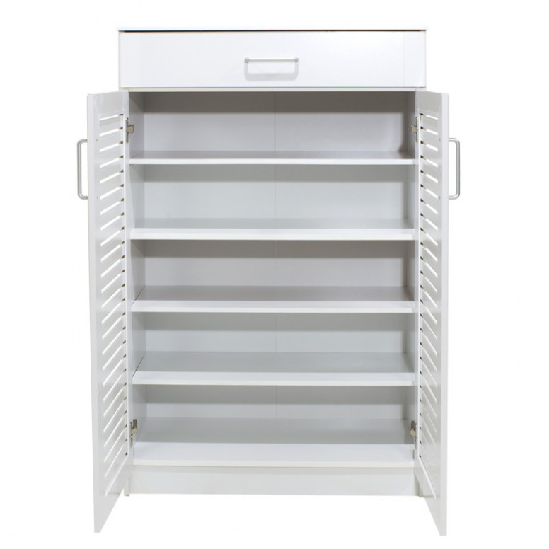 Dulap Pantofi Model Lilith, Alb, 80x37x123 cm Dulap Pantofi Model Lilith, Alb, 80x37x123 cm