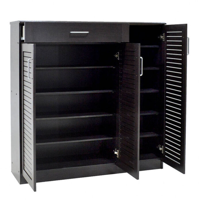 Dulap Pantofi Model Lilith, Wenge, 120x37x123 cm Dulap Pantofi Model Lilith, Wenge, 120x37x123 cm