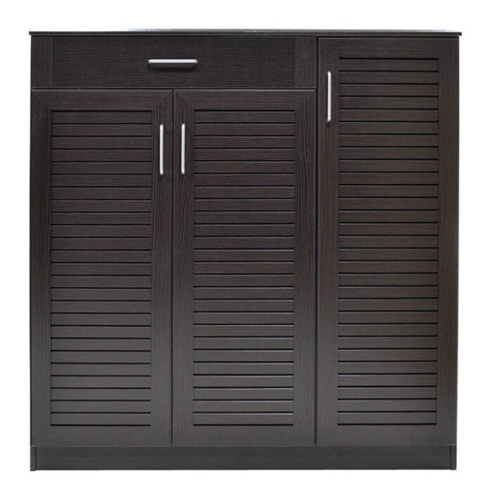 Dulap Pantofi Model Lilith, Wenge, 120x37x123 cm Dulap Pantofi Model Lilith, Wenge, 120x37x123 cm