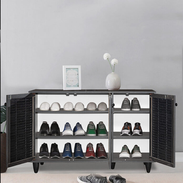 Dulap Pantofi Model Nathalia III, Wenge, 105x35x66 cm Dulap Pantofi Model Nathalia III, Wenge, 105x35x66 cm