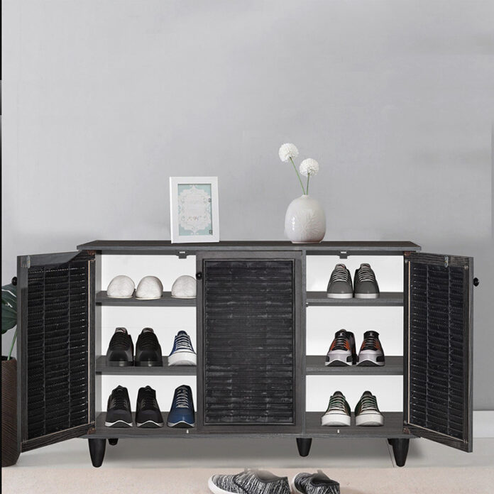 Dulap Pantofi Model Nathalia III, Wenge, 105x35x66 cm Dulap Pantofi Model Nathalia III, Wenge, 105x35x66 cm
