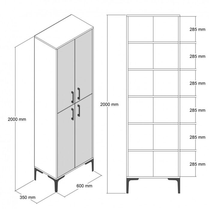 Dulap Pentru Baie Berlina Walnut-Alb Dulap Pentru Baie Berlina Walnut-Alb