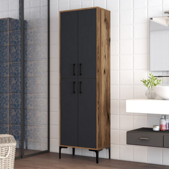 Dulap Pentru Baie Berlina Walnut-Antracit Dulap Pentru Baie Berlina Walnut-Antracit