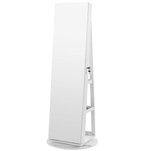 Dulap pentru bijuterii, Songmics, Alb, 55x55x162 cm Dulap pentru bijuterii, Songmics, Alb, 55x55x162 cm