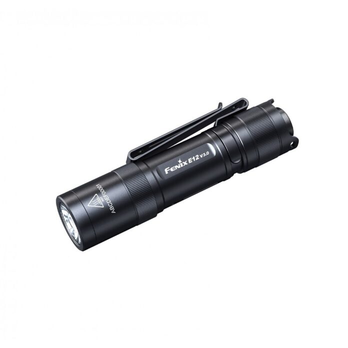 Lanterna profesionala Fenix E12 V3.0, 200 lumeni, 78 m, negru