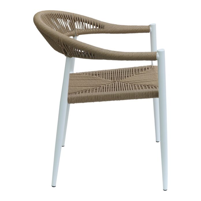 Fotoliu de Gradina Model Fagen, Natural/Alb, 56x60x78 cm Fotoliu de Gradina Model Fagen, Natural/Alb, 56x60x78 cm