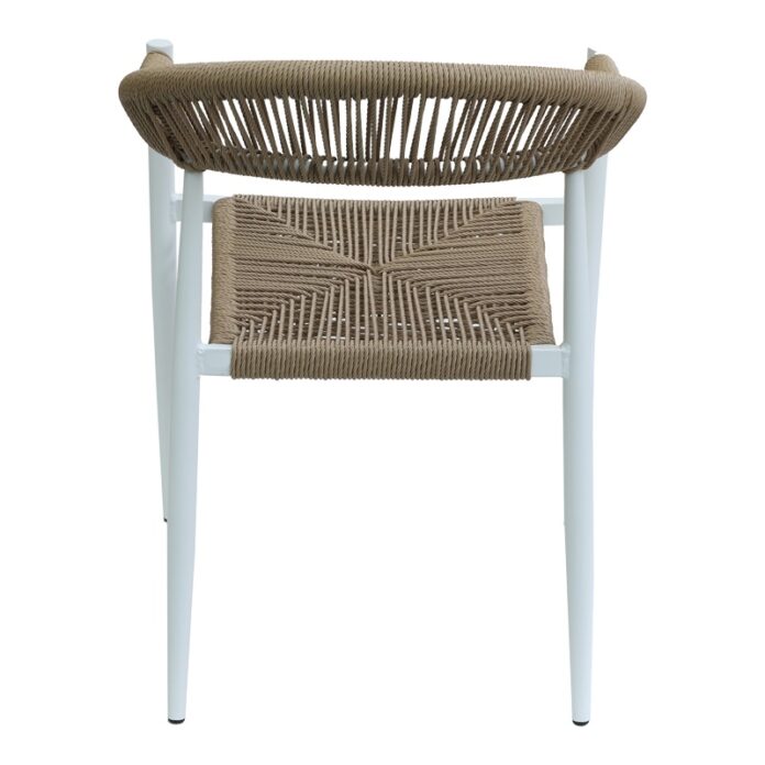 Fotoliu de Gradina Model Fagen, Natural/Alb, 56x60x78 cm Fotoliu de Gradina Model Fagen, Natural/Alb, 56x60x78 cm