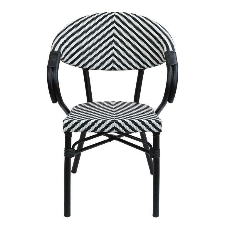 Fotoliu de Gradina Model Isaia, Alb/Negru, 57x57x83 cm Fotoliu de Gradina Model Isaia, Alb/Negru, 57x57x83 cm
