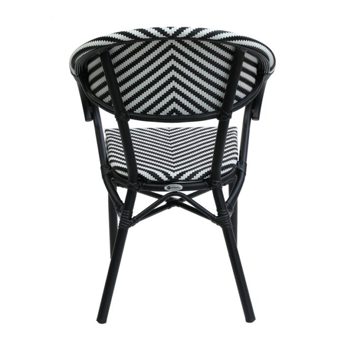 Fotoliu de Gradina Model Isaia, Alb/Negru, 57x57x83 cm Fotoliu de Gradina Model Isaia, Alb/Negru, 57x57x83 cm