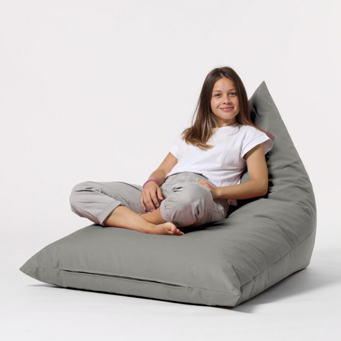Fotoliu de Grădină tip Bean Bag Model Pyramid, Gri fume Fotoliu de Grădină tip Bean Bag Model Pyramid, Gri fume