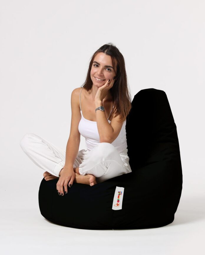 Fotoliu puf de gradina Drop Negru 80x80x33 cm Fotoliu puf de gradina Drop Negru 80x80x33 cm