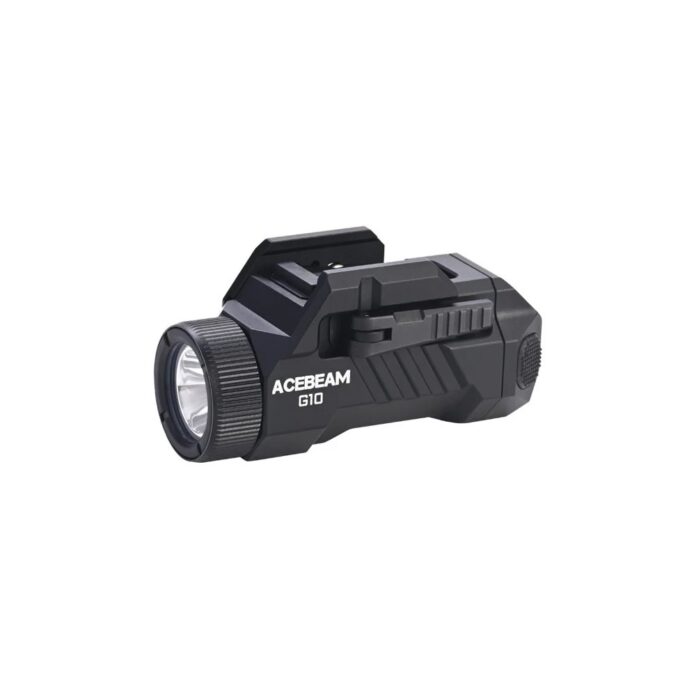 Lanterna cu prindere pe sina Acebeam G10 Black, 600 lm, 200 m Lanterna cu prindere pe sina Acebeam G10 Black, 600 lm, 200 m