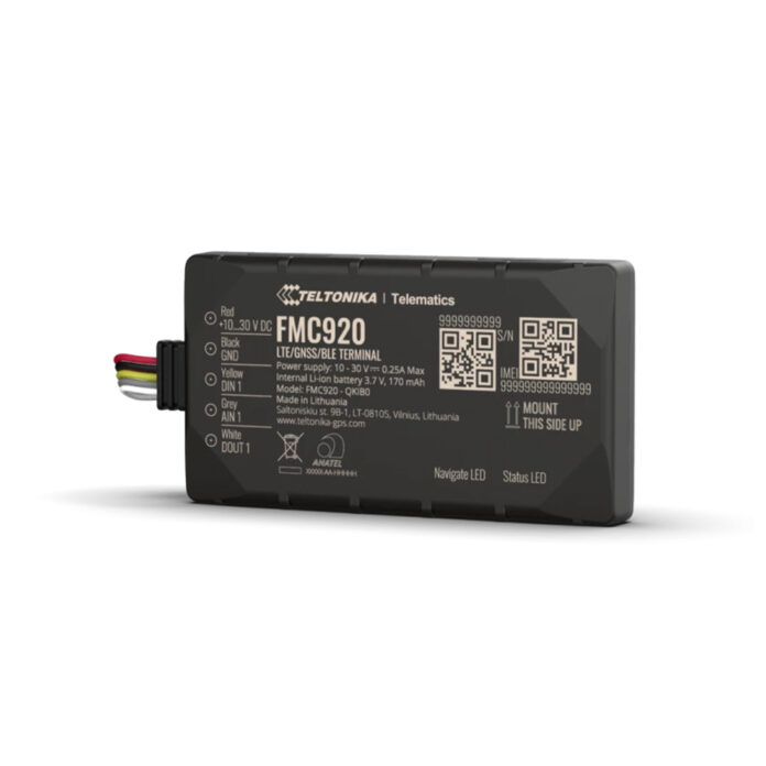 GPS Tracker compact Teltonika FMC920, bluetooth, OBD II, LTE CAT1, acumulator backup 170mAh, GSM 4G
