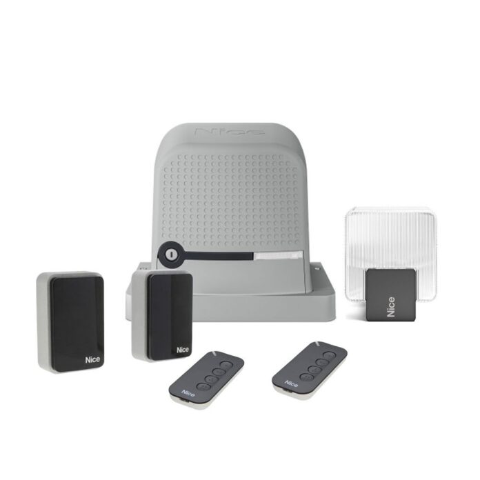 Kit automatizare poarta culisanta NICE Robus600 RBS600BDKCE, 8 metri, 600kg, 433.92 MHz Kit automatizare poarta culisanta NICE Robus600 RBS600BDKCE, 8 metri, 600kg, 433.92 MHz