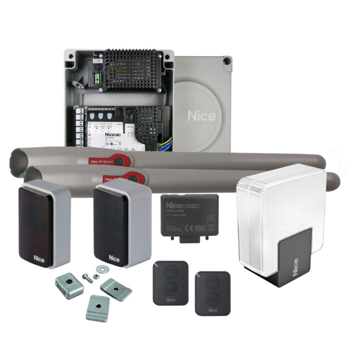Kit automatizare porta batanta Nice WINGO3524HS, 200 Kg/canat, 3 m/canat, 24 Vcc Kit automatizare porta batanta Nice WINGO3524HS, 200 Kg/canat, 3 m/canat, 24 Vcc