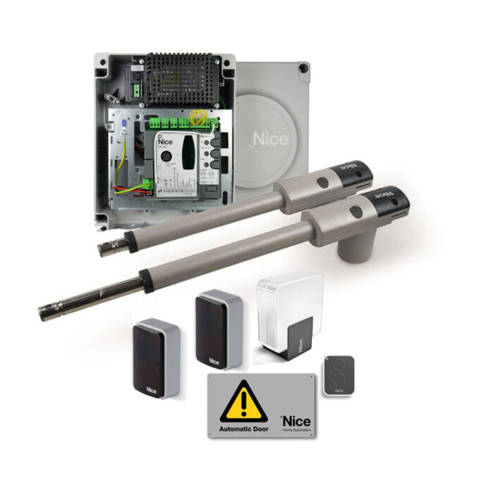 Kit automatizare porti batante Nice TOO3024KCER10, 3 m/canat, 300 Kg/canat, 24 V Kit automatizare porti batante Nice TOO3024KCER10, 3 m/canat, 300 Kg/canat, 24 V