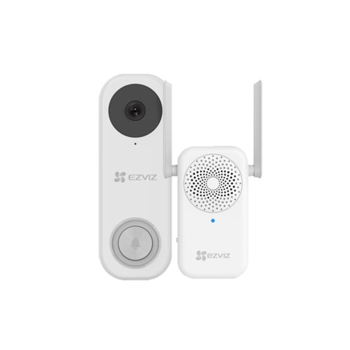 Kit sonerie video wireless WiFi EZVIZ CS-DB2-PRO-3K, 5 MP, 2.8 mm, IR/PIR 5 m, 5200 mAh, 20 sonerii, slot card Kit sonerie video wireless WiFi EZVIZ CS-DB2-PRO-3K, 5 MP, 2.8 mm, IR/PIR 5 m, 5200 mAh, 20 sonerii, slot card