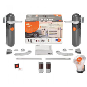 Kit automatizare poarta batanta Nice Home ALTO100, 100 Kg, 1.6 m/canat, 24 V Kit automatizare poarta batanta Nice Home ALTO100, 100 Kg, 1.6 m/canat, 24 V