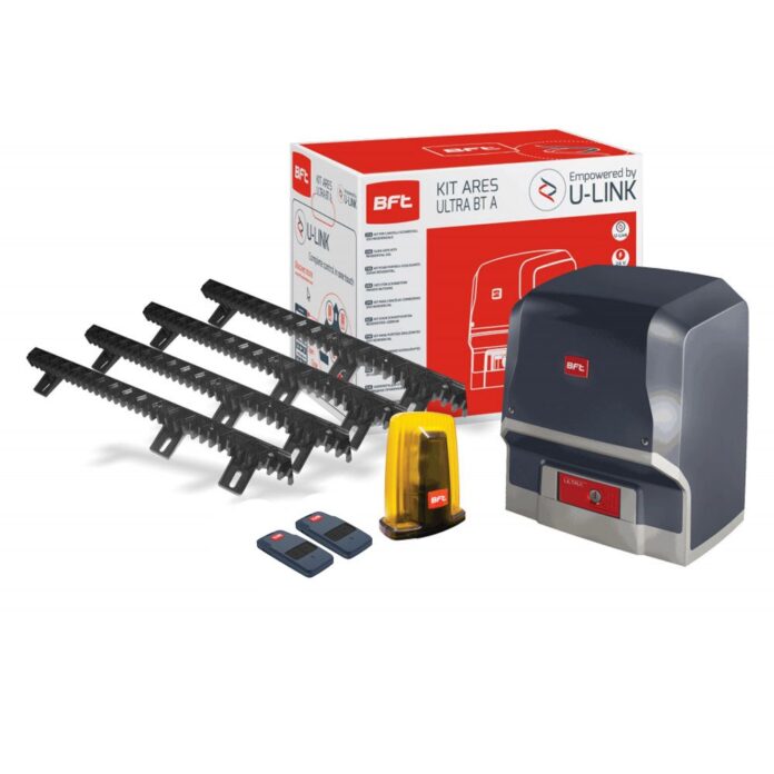 Kit automatizare porti culisante BFT ARES 1000, 1000 Kg, 24 V, limitator magnetic, detectie obstacole Kit automatizare porti culisante BFT ARES 1000, 1000 Kg, 24 V, limitator magnetic, detectie obstacole